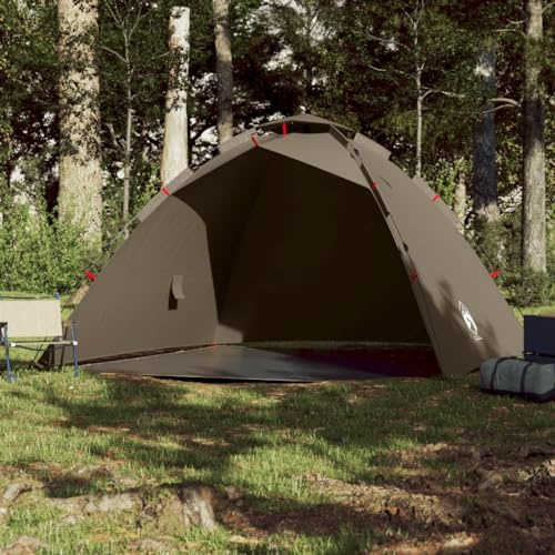 Homgoday Fisketält för 4 personer, campingtält, hopfällbart, snabbmonteratält, automatiskt kupoltält, tält för camping, utomhus, vandring, olivgrönt, snabbstartält