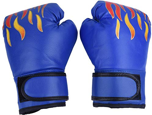 Kinder-Boxhandschuhe in 3 Farben, Trainingshandschuhe für Jugend, Jungen und Mädchen für Boxsack, Kickboxen, Muay Thai, MMA, UFCss für Kinder von 7–10 Jahren (Azul)