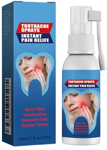 Spray Bucal Gingiva,Aliviar el Dolor de las Encías,Aerosol para el Cuidado Bucal Aliviar,Zahnschmerzlinderung Spray,Profesional,Universal,20ml,Incluye 30 Hilo Dental