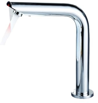 Grifo mezclador automático para fregadero de cocina con sensor de cromo, grifo de lavabo montado en cubierta, grifo alto para cocina y baño ELS8870, perfecto para uso diario y elementos esenciales del