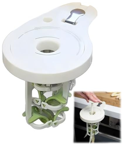 Éplucheur d'asperges, éplucheur spécial avec 6 Lames de précision, Couteau à éplucher spécial pour Asperges, Pince en Spirale et Pilon, éplucheur d'asperges Manuel, Non électrique