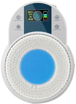 Fangxuee Cepillo de Espalda para Ducha, Cepillo Corporal, Cepillo de Espalda Eléctrico de Pared, Cepillo de Ducha de Limpieza Profunda con Enchufe Inteligente de la UE.