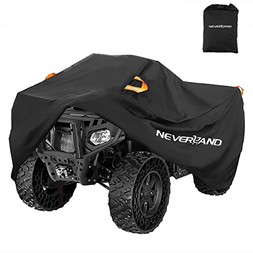 Neverland Housse de Protection pour Quad Tout-Terrain, étanche, Robuste, pour Toutes Les Saisons, résistant aux intempéries, Protection UV pour Polaris Kawasaki, Yamaha, Suzuki, Honda (Grande Taille)