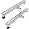 SONNI Duschrinne 100 cm Ablauf 360° Drehbar Duschrinne Extra Flach mit Geruchsstop und Haarsieb 2 in 1 Edelstahl Ablaufrinne Dusche befliesbar