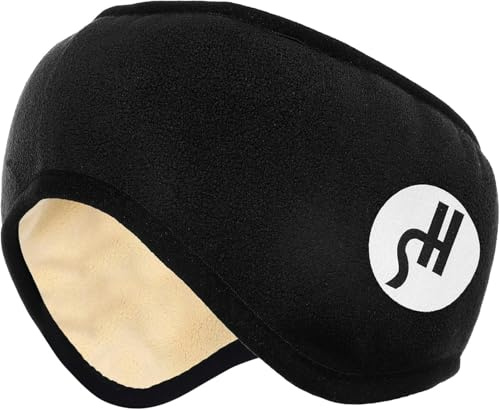 YIANZZ Sleep Ear Muffs Soundproof Sleeping Eye Mask Noise Reduction Sleeping Ear Wrap Adjustable Ear Warmer Headband Noise Cancelling Ear Covers Black