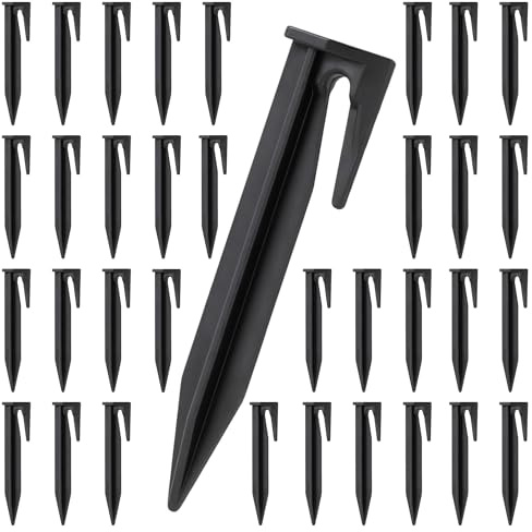 Erdnägel für Mähroboter Begrenzungskabel 150 Stück Erdanker Heringe Rasenmäher Zubehör Erdanker Kabel Erdspieße Nagel Haken Kompatibel für Gardena, Husqvarna, Bosch, Worx Rasenroboter Camping