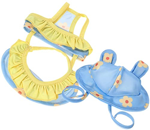 Gatuida 1 Juego Bañador para Perros de Verano Ropa de Mascotas Transpirable con Diseño de Flores y Sombrero Traje de Bañador para Bichón y Caniche para Mascotas Calientes Cómodo y