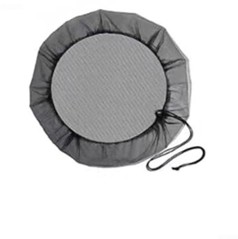 Pumixiy Housse de spa pour le stockage de l'eau en plein air – Housse de seau à pluie avec cordon de serrage, filet à mailles fines pour tonneaux de pluie, couvercle étanche en polyéthylène pour seau