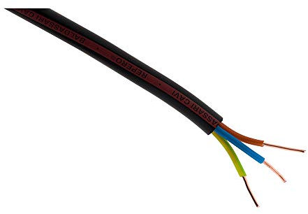 Zenitech - Câble d'Alimentation Électrique U1000R2V 3G1,5mm² - Gaine PVC Robuste - Installation Intérieure ou Extérieure - Protection Fiable contre les Risques - Noir - Longueur 10m