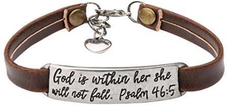 UNQJRY Christian Gifts for Women Bracelets for Her Inspirational Leather Bracelet for Women Jewelry Gift