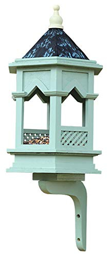 DOPORA Vogelfutterhaus, Hängende Futterstation Vogel-Futterhaus-Bausatz Aus Holz Nistkasten Mit Dach Für Vogel Vogelhaus Vogelzuchtheim Garden Wild Bird Feed Dispenser