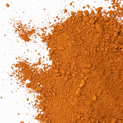GOODTAKE Concrete Pigment, Orange Iron Oxide Pigment Powder, Concrete Cement Dye Color Pigment for Mortar, Grout, Plaster, Tile, Terracotta,Colorant,Paint,Manually Paving Concrete Mold (Orange, 16 oz)