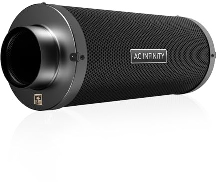 AC Infinity Aktivkohlefilter XL 150mm mit mit hochwertiger australischer Virgin-Kohle, für Inline-Rohrventilatoren, Geruchskontrolle, Hydrokulturen, Grow Räume
