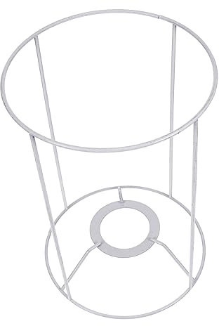 HOMSFOU Lampshade Frame Metal Holder Wire to Shade Cone Light Guard Lighting Wire Cage Industrial Ceiling Lampshade Frame Chandelier Bracket Bedside Table E27