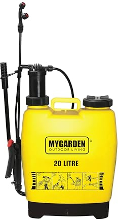 My Garden Knapsack Sprayer 20L with Adjustable Nozzles – Garden Manual Pressure Sprayer with Long Lance 10kPa Pressure Sprayer for Garden, Safety Lock, Patio Sprayer
