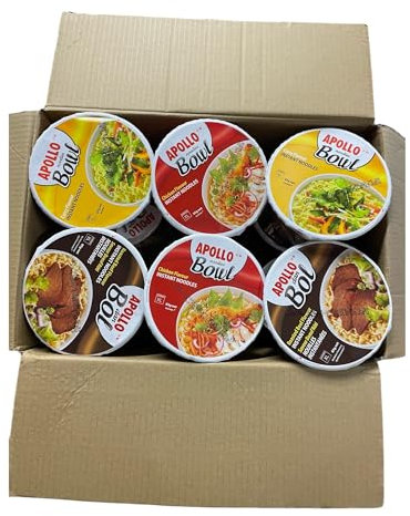 SWEET GUYZ Instant Cup Noodles Multipack – 12 Pack Bowls | Chicken Curry & Beef Flavours | Easy Prep Quick Meal | Spill-Proof Design | Travel-Friendly | Value Noodle Pack
