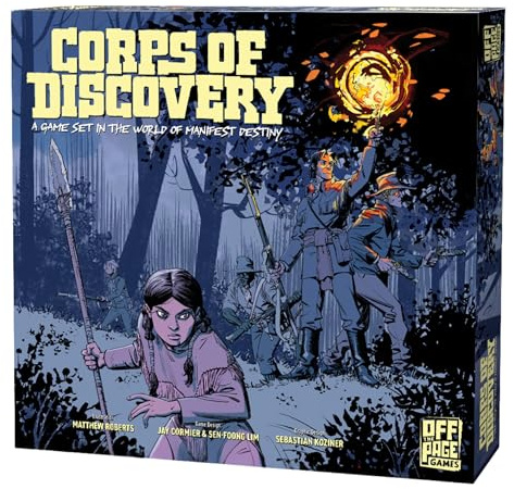 Corps of Discovery Brettspiel - Kooperatives Abenteuerspiel für 1-4 Spieler, Strategisches Erkundungsspiel von Off The Page Games, ab 14 Jahren
