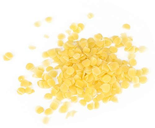 Qcwwy Confezione da 500 G di Cera D'api per Uso Alimentare, Consistenza Dall'odore Meraviglioso, Cera D'api Adatta per Scopi Medici di Bellezza, Saponi Fatti a Mano, Rossetti, Candele