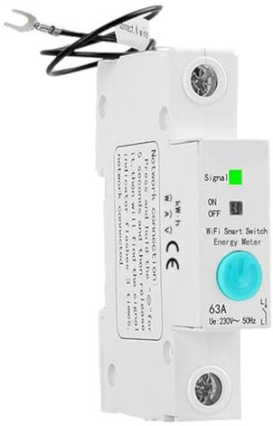 Ewelink Monofase Smart Switch WIFI Intelligente Contatore di energia Kwh di misurazione di monitoraggio Intelligente Timer Interruttore di controllo vocale Relè per Smart Home casa intelligente 63A