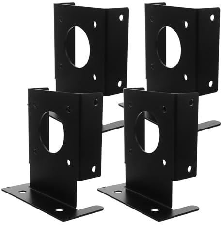 OHPHCALL 4pcs Stainless Steel Post Base Brackets 4×4 Heavy Duty Deck Post Anchor Base Plate Support for Pavilion Pergola Railing