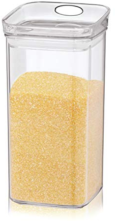 kela | Förvaringsbox Jule med lock | 1,2 L | kantig | färskhållarlåda | plastbehållare klar| stapelbar | livsmedelsförvaring | aromadikt