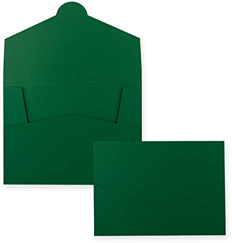 5 carpetas de papel estables para DIN A4 y DIN C4 en verde oscuro – 22 x 30,5 cm – 240 g/m² – adecuado como portadocumentos, carpeta de presentación, carpeta de solicitudes y proyectos