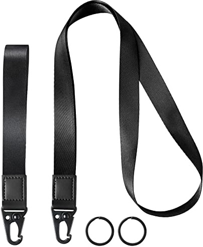 Vicloon Nyckelband, 2 st märkesband, nackläderband polyester nackrem med Olecranon-spänne avtagbara nyckelband för ID-bricka hållare nycklar telefon