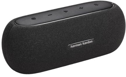 Harman Kardon Luna Speaker - Portable Bluetooth Speaker, IP67 Waterproof and Dustproof with Built in Battery (Black)
