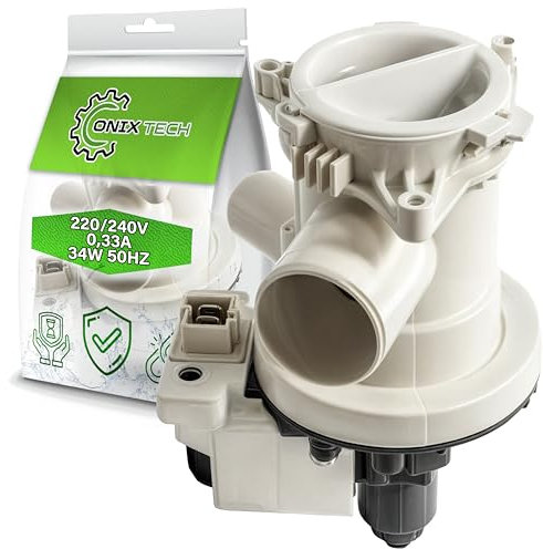 Bomba Desague Lavadora 220/240V 0,33A con Código Original 2863201400 2840940100 2840940200 para Arcelik para Beko - Garantía de 5 Años - ONIX TECH