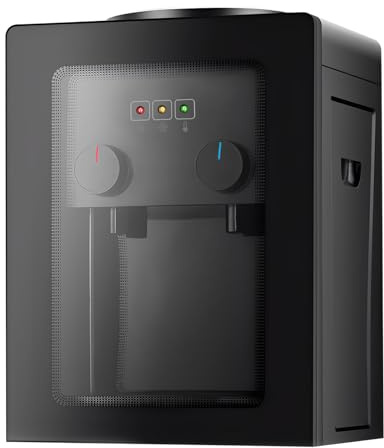 Dispensadores de agua eléctricos, dispensador de agua fría y caliente, drenaje de agua con un solo clic, dispensador de agua de mesa, compatible con cubos de 3,5, 5, 10 y 18,9 litros, 220 V, 50 Hz