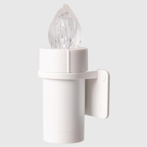 La Briantina Lumino Elettrico Fiamma 365 Giorni con Supporto Adesivo - Luce Intermittente, Resistente alle Intemperie, per Interni/Esterni - Batteria Inclusa, ø 2,5 x 7 cm