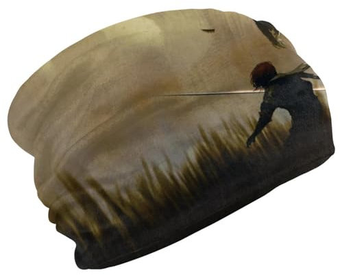 Beanie-Mütze für Damen und Herren, Unisex, dehnbare Schädelmützen, weicher Samt, Wintermütze zum Laufen, Radfahren, Fierce Eagle Attack The Warrior Multi, multi, Einheitsgröße