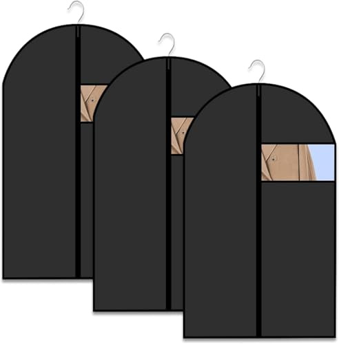 (120 * 60cm) 3 Pezzi Custodie per Abiti Bianchi Porta Abiti Protegge gli Indumenti Dalla Polvere Sacchetti per Abiti da Sposa Borsa Porta Abiti Antipolvere Porta Abito da Sposa