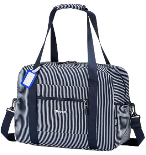 SPAHER Bolsa de Viaje 40x30x15 British Airways Equipaje de Mano Bolsa de Deporte Gimnasio Impermeable Bolsos Maternidad Hospital Fin Semana Mujer Hombres Cabin Duffle Bag Gym Bag