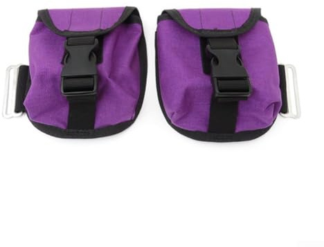 Oniissy Sac de poids de 2 kg avec boucle à dégagement rapide pour ceinture de taille, compatible avec les bandes de réservoir et les plaques arrière, pochette de poids en nylon 1000D pour la plongée