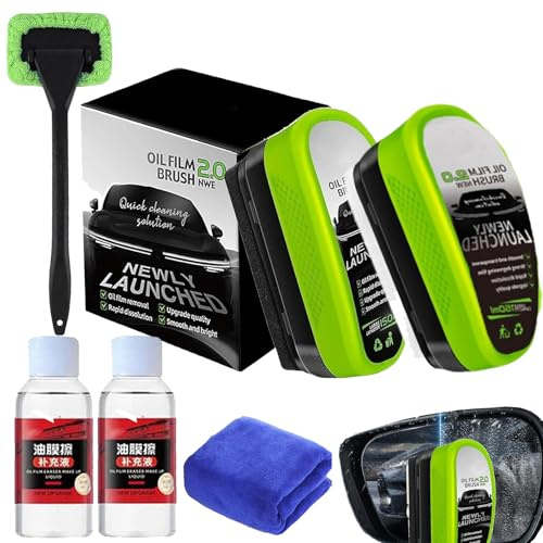 Clear Vision, detergente per vetri dell'auto, detergente per parabrezza dell'auto, rimozione di pellicole di olio per vetri dell'auto, Gl170 Pro, spazzola per la pulizia del parabrezza, per rimuovere