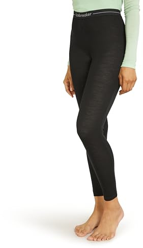 Icebreaker Wmns 175 Everyday Merino Baselayer Leggings, Schwarz (Black), L, 104476001L