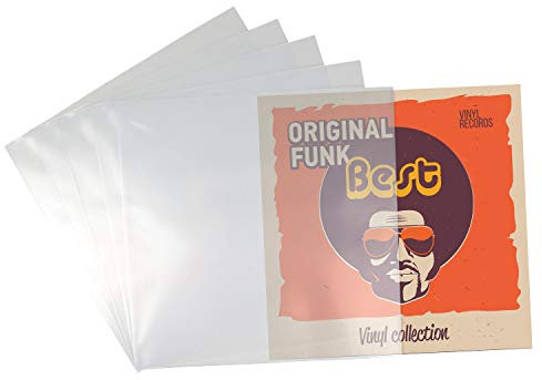 Beats & More PREMIUM LP 12 Schutzhüllen - Vinyl Schallplattenhüllen - 100 - optimaler Schutz für Schallplatten - 100 Stück - Made in Germany - 325 mm x 325 mm x 0,10 mm - 100 Stück
