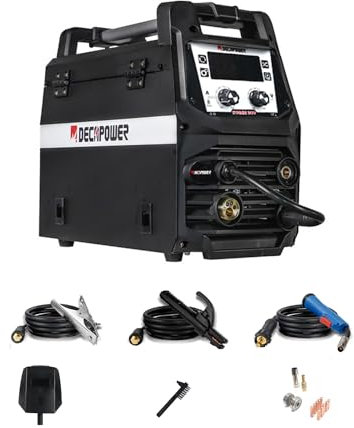 Decapower Synergy poste a souder MIG MAG 180A Gas sans gaz Flux MMA Lift DC Tig Inverter Machine à soudeur 4 en 1
