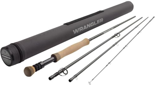 Redington Wrangler Fly Fishing Rod, 4-Piece Fly Rod, Durable Nylon Travel Tube, 5WT 9'0