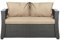 Setgarden® Bankauflage - Outdoor sitzkissen für Gartenbank für polyrattan- Polster Auflage Outdoor - Bankpolster Auflage für Hollywoodschaukel Rattan Sitzbank (Beige, 120x60x50cm)