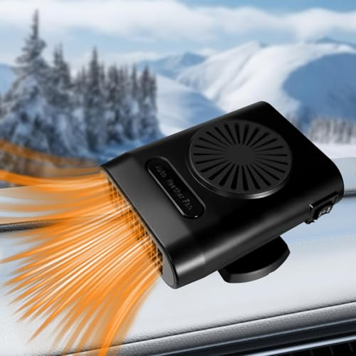 KQLHLHDYZ - Calefacción de coche (12 V, 200 W, que se conecta al encendedor, calentadores portátiles para vehículos, descongelador y desempañador rápido para parabrisas de coches y SUV