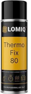 LOMIQ Colla spray THERMOFIX 500 ml, colla tessile universale, colla forte per tessuti per rivestimenti interni, tappezzeria, feltro, similpelle, giunzione flessibile, adesione rapida ed evaporazione