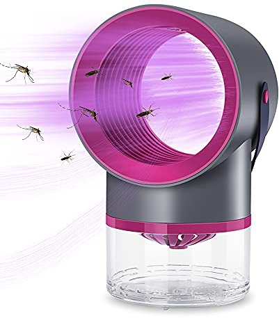Trappola elettrica per zanzare interna Lampada UV USB Senza rumore e cattura meccanica silenziosa mosche con ventola di aspirazione Sicura l uso interno