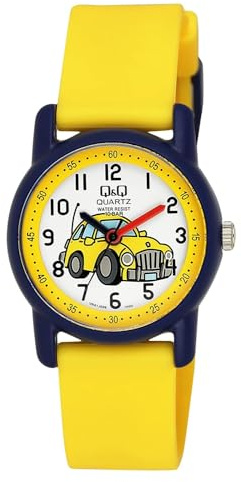 Citizen Q&Q Kinder-Uhr Silikon 10 Bar Motiv bunt Lernuhr Analog Quarz