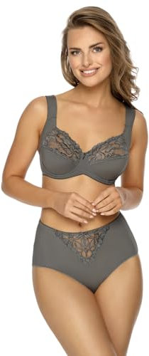 VIANIA! Bügel-BH 184461 Helga Komfortträger vorgeformte Cups Farbe Graphite Grau, Größe:90, Cup:B