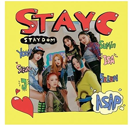 StayC Staydom 2nd Single Album CD+72p PhotoBook+1p PhotoCard+1p PostCard+Sticker+Fragrance Card+Tracking Sealed