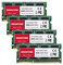 [DDR3 RAM] Gigastone Laptop RAM 32GB (4x8GB) DDR3 Ram 32GB DDR3-1600MHz PC3-12800 CL11 1.35V SODIMM 204 Pin/Polig Ungepuffert Nicht-ECC Computer Speicher RAM (Nur Notebook/Laptop)