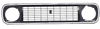 Grille de calandre avant noire compatible avec Renault 4L 1962-1993