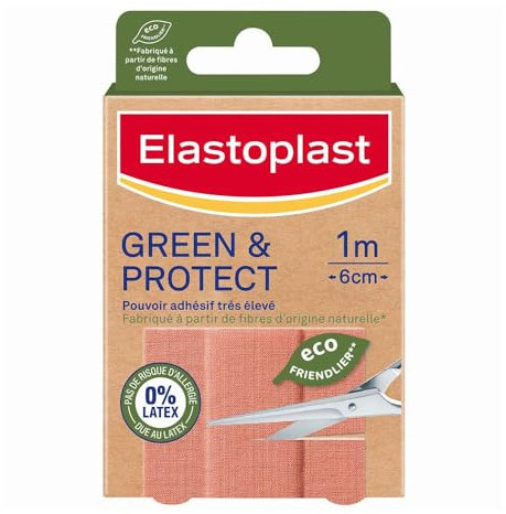 Elastoplast Pansement Green & Protect 1 m x 6 cm
